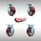 Service Caster 5 Inch SS Poly on Aluminum Caster Set with Roller Bearings 2 Swivel 2 Rigid SCC SCC-SS30S520-PAR-2-R-2 - alternate 7